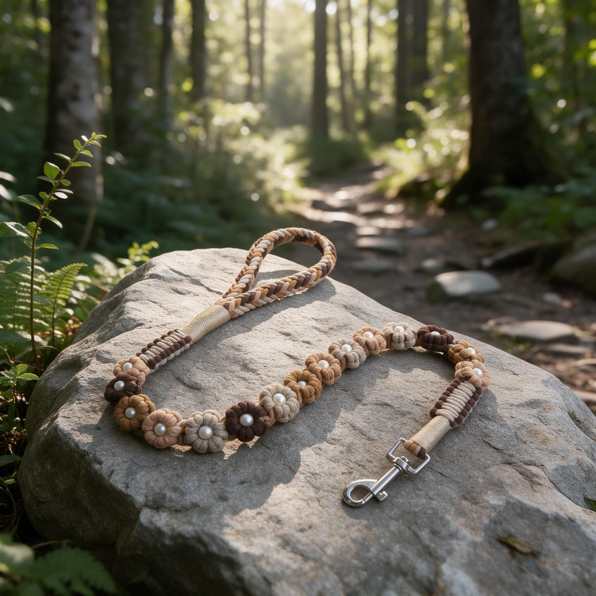 Rove Cord handcrafted braided rope leash color swatch chart showing custom colorway options

